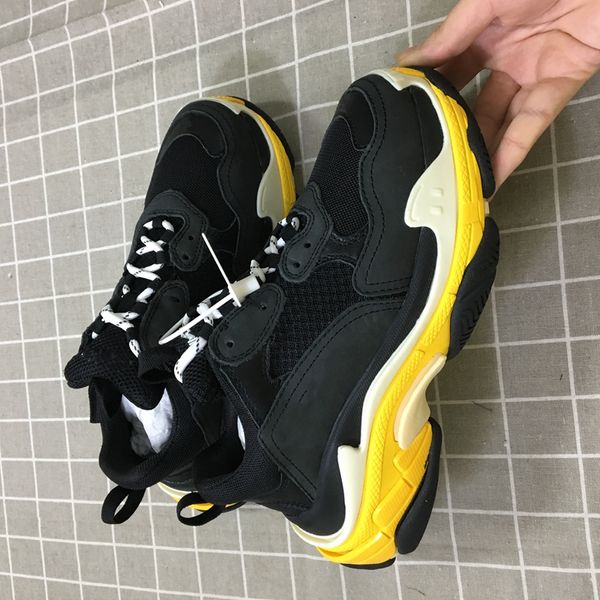 

5 colors casual tripe-s shoes triple-s sneaker breathable comfortable black men and women hiking shoes lovers shoes size 36-45