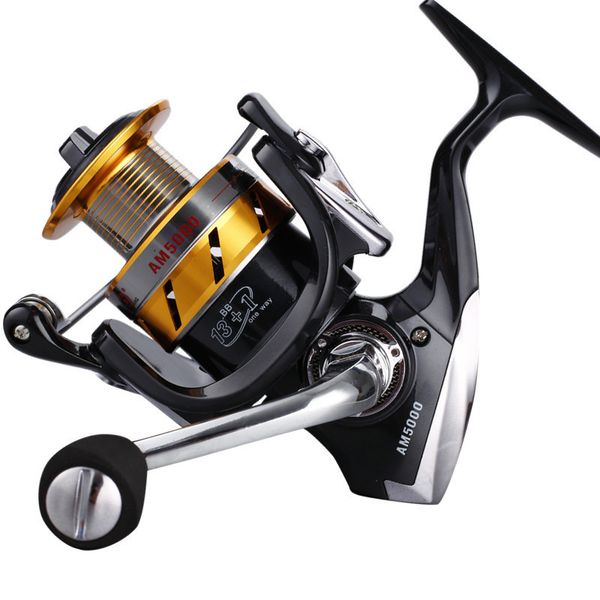 

lie yu wang am1000-7000 reel carp 12 ball bearings fishing spinning reel aluminum anti-reverse lightweight fishing reel