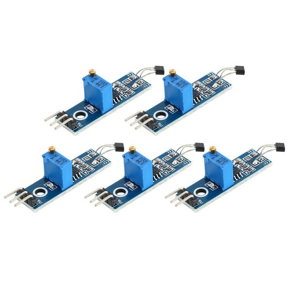

hall sensors module hall switch speed magnetic swiches speed counting sensor module for arduino smart car 5pcs