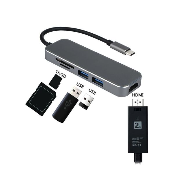 

type-c to hdmi adapter dual usb 3.0 sd
