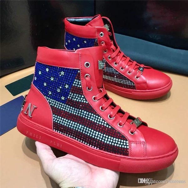 

outdoor sport shoes phillip plain sneaker men20 designer runner shoes hip hop richy red sneakers platform trainers triple men shoes