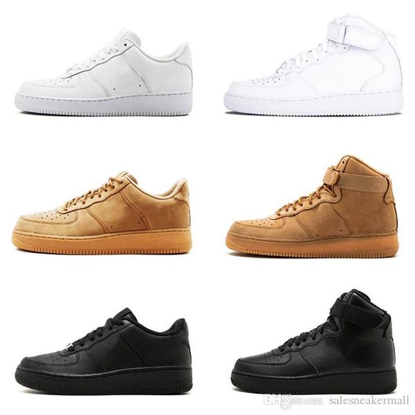 

new one 1 dunk running shoes brand for men women sports skateboarding high low cut white black wheat trainers sneakers 36-45