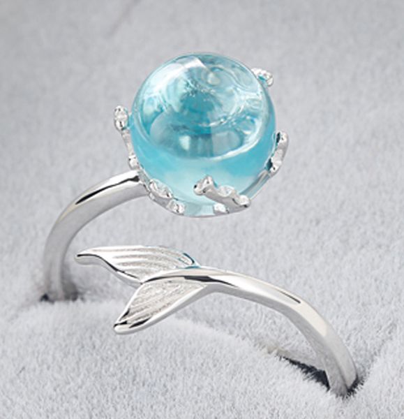 

cold air fish and foam ring female opening net red tide small crowd design students index finger trendsetter accessories, Golden;silver