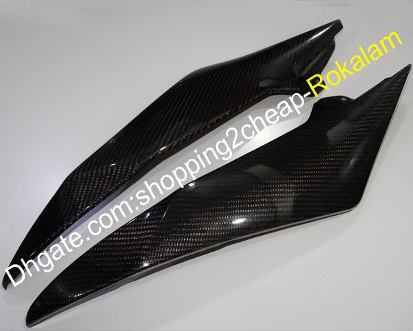 Carbon Fiber tanque tampas laterais carenagem Para Yamaha YZF R6 YZF600 600 2008 2009 2010 2011 2012 2013 2014 2015 2016 YZFR6