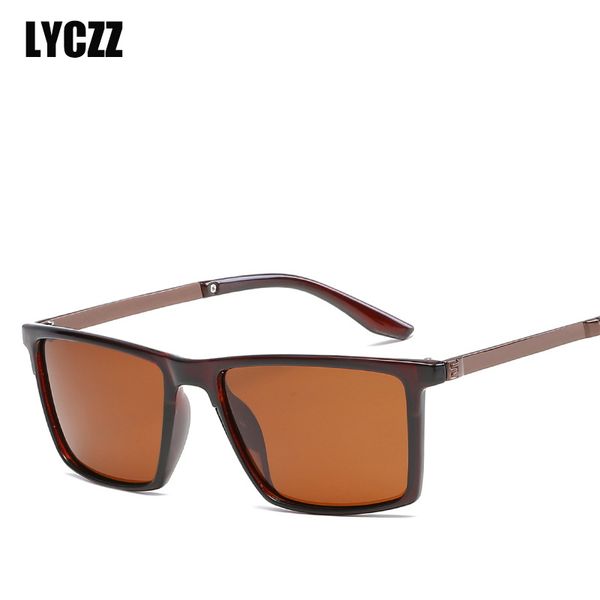 

lyczz outdoor sport sunglasses men driving polarized sunglass outdoor anti-glare safety glasses male brand fishing shades oculos, White;black