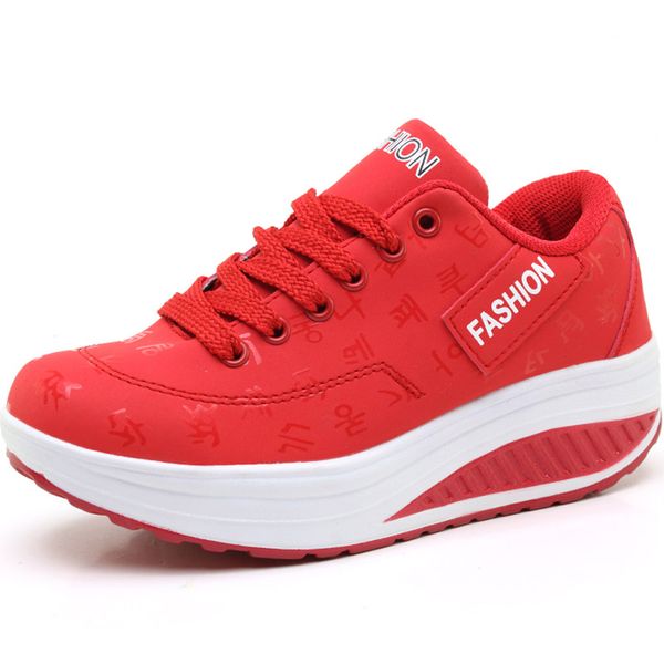 

platform running shoes for women leather women's sports shoes red sneakers women sport fitness walk a110