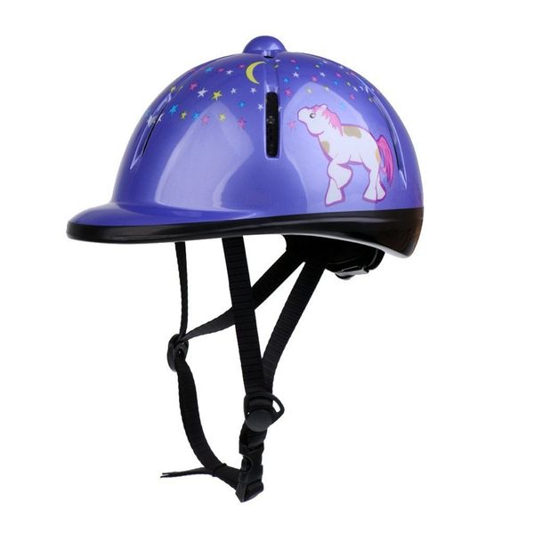

children kids adjustable horse riding hat/helmet head protective gear - purple