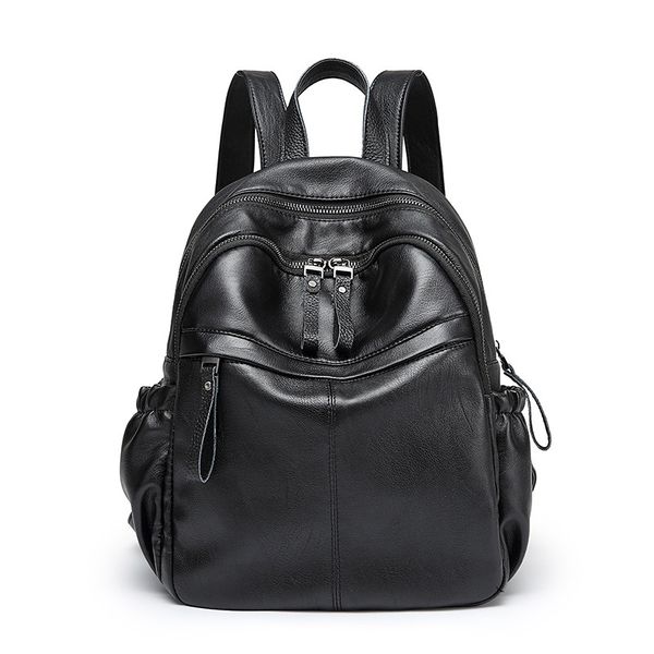 

new arrival women backpack genuine leather ladies travel bags preppy style schoolbags for girls knapsack holiday sac a dos c1298