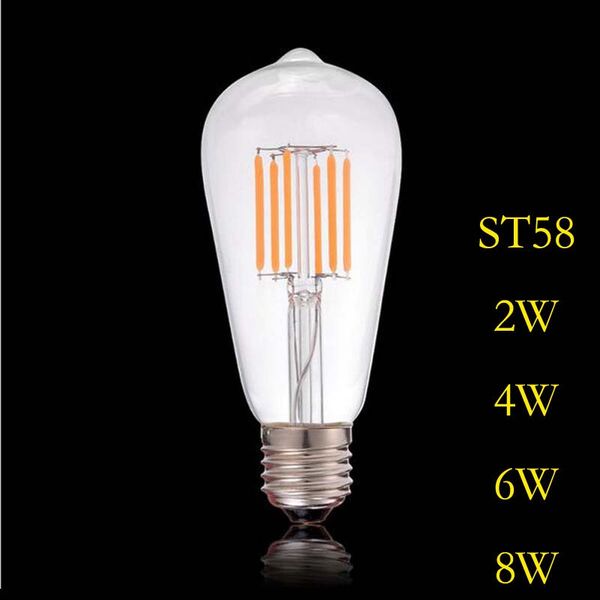 

st58 нове веодиодне ламп 2w 4w 6w 8w b22 e27 веодиодне ламп 220v ђѬожай ламп накали