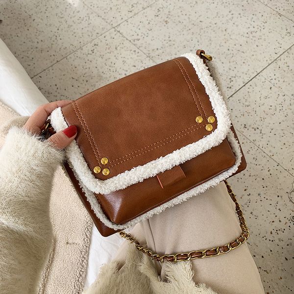 

fashion soft leather shoulder messenger bags for women chain rivet crossbody bag female travel bags sac a main