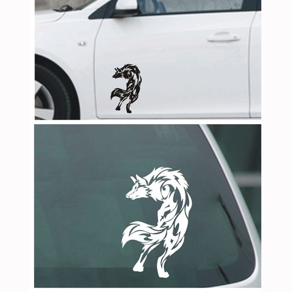 

personality wolf car decoration stickers scratches reflective warning tail decals