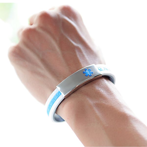 

нержавеющая сталь / силикагель браслет браслет косплей костюмы аксессуары лазерная печать браслет рождественский подарок, Black