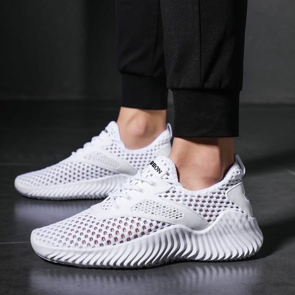 

sneakers men breathable casual male footwear light big size tenis masculino adulto support dropshipping plus size 39-47, Black