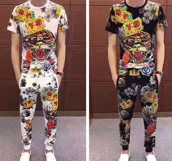 

designer luxury mens sweat suits 19ss new summer brand mens tracksuits sets jogger jacket pants sporting suit hip hop sweatshirts, Gray