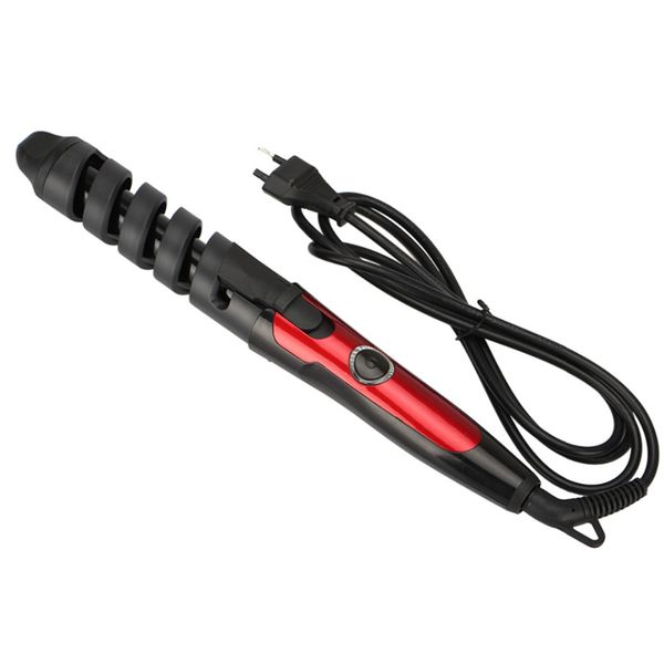 

red with box women multifunctional hair straightener pro 2 in 1 twist hair curling & straightening iron curling irons flat iron set, Silver