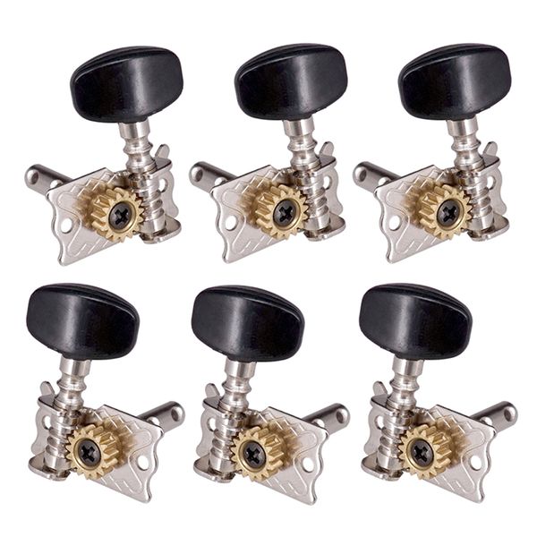 

6pcs silver 3l3r tuners tuning pegs for acoustic guitar replacement parts