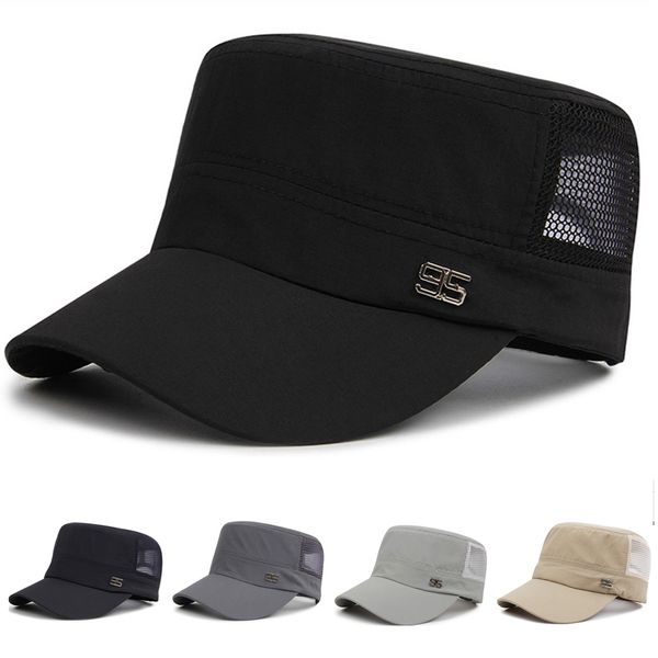 

military hat army cadet patrol cap men women golf driving summer baseball hat, Black;white