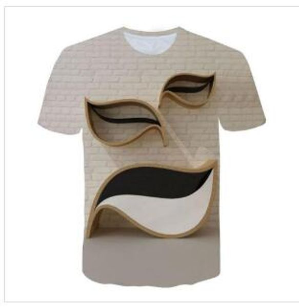

Casual New Fashion 3D Flood Printed T-shirt Top Streetwear Hip Hop Printing T-shirts
