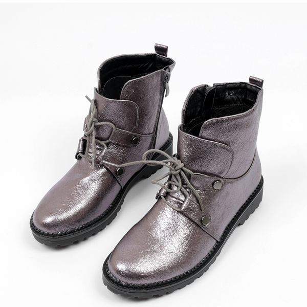 

european and american plus size women's boots low heel round toe boots british style autumn and winter fashion, Black