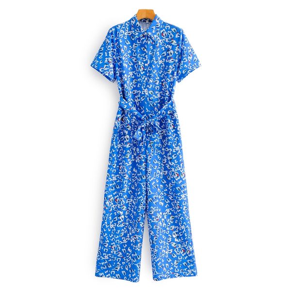 

women's jumpsuits & rompers est summer casual women turn down collar loose playsuit beach ladies romper short sleeve long jumpsuit, Black;white