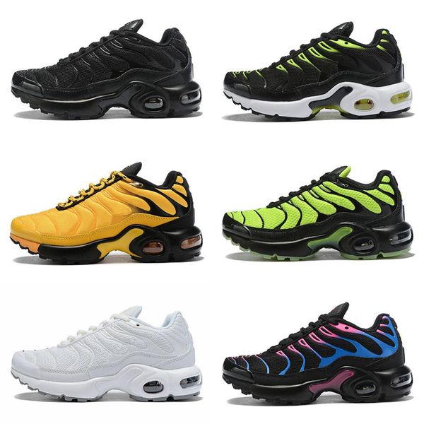 

kids tn plus luxurys designers sports running shoes children boy girls trainers tn sneakers classic outdoor toddler, Black