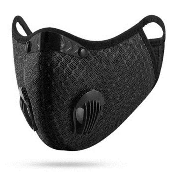 

uk stock face mask 3 layer ear-loop dust mouth er 3-ply non-woven dust mask soft maschere breathable outdoor #qa338, Black