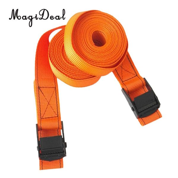 

magideal 1pair 5cm/3.85m kayak surfboard roof rack tie down straps with metal cam buckle heavy duty nylon webbing tie down strap