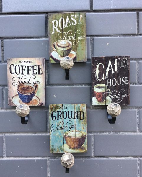 

european retro hanging hook creative digital hook wall decoration old rural countryside home key wall hanging