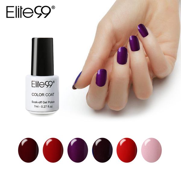 

elite99 nail gel polish uv&led candy color 58 colors 7ml long lasting soak off varnish base coat nail polish
