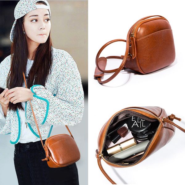 

new messenger bag women's leather fashion small bag women's shoulder shell