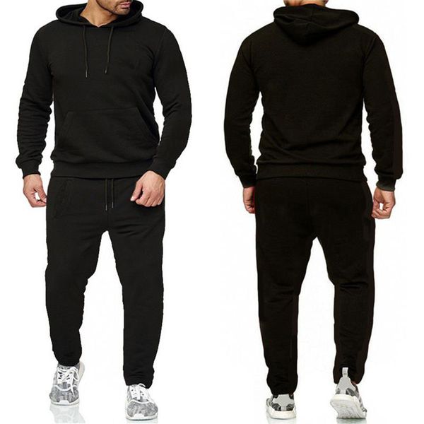 

dropship tracksuit for men 2 pieces set new fashion jacket sportswear mens tracksuit hoodie spring autumn clothes hoodies+pants, Gray