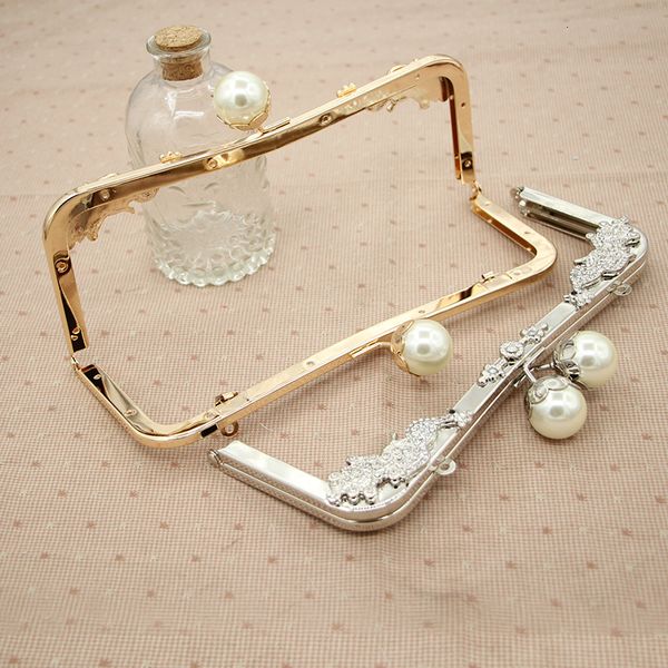 

23.5cm peacock diamond m type of mouth gold head no hole screw metal parts manual luggage and bags diy parts, Black