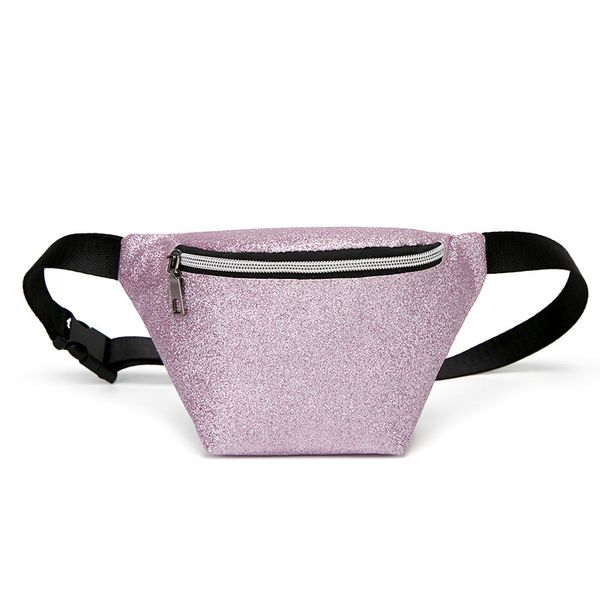 

women glitter waist fanny pack pouch hip bum bags purse belt bags