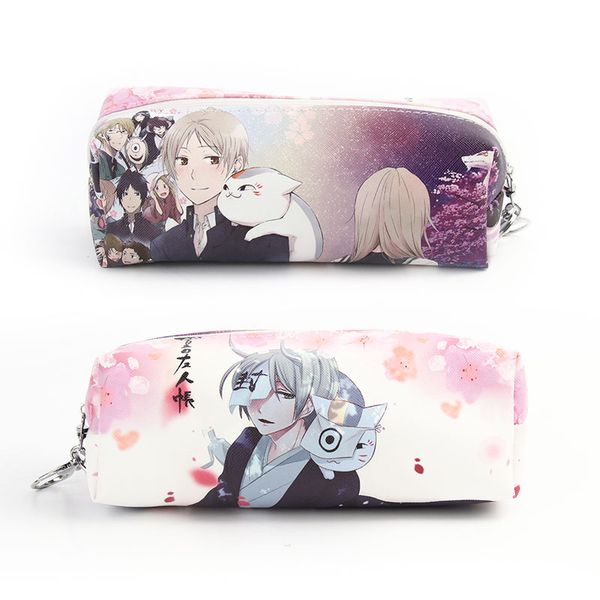 

anime natsume yuujinchou pu leather pencil pouch natsume takashi zipper cosmetic bag