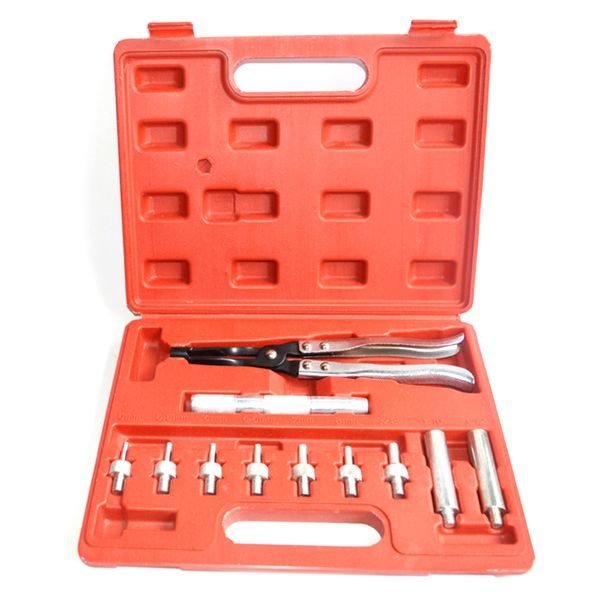 

11pcs car vehicle valve oil seal pliers remover installer tool set car garage kit auto tire repair tools new
