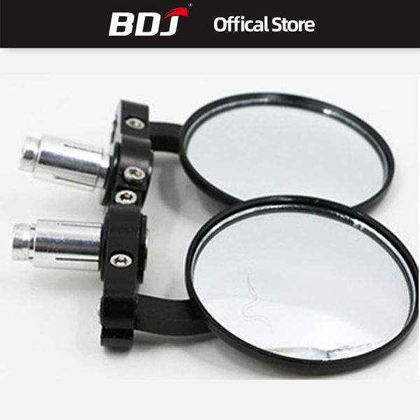 

bdj universal motor mirror aluminum black 22mm handle bar moto end rearview side mirrors motorcycle accessories