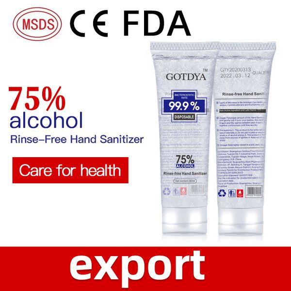 

gotdya hand sanitizer 80ml 300ml 500ml antibacterial disinfectant gel hand sanitizer with ce and msds ios certificate ing