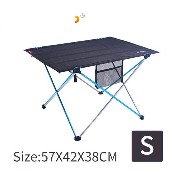 

camp furniture outdoor aluminum alloy picnic barbecue portable folding table camping leisure multi-functional stall thickening patio