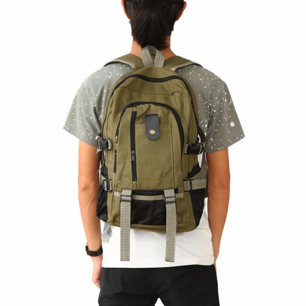 

backpacks women vintage canvas backpack rucksack preppy school satchel men's travel shoulder bag drop shipping