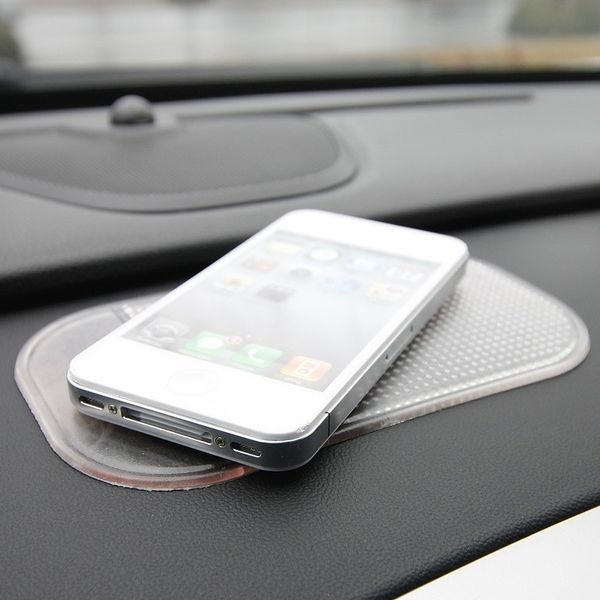 

ssu#bao10pcs car loaded anti-slip pad strong suction silicone center console perfume seat transparent mobile phone mat