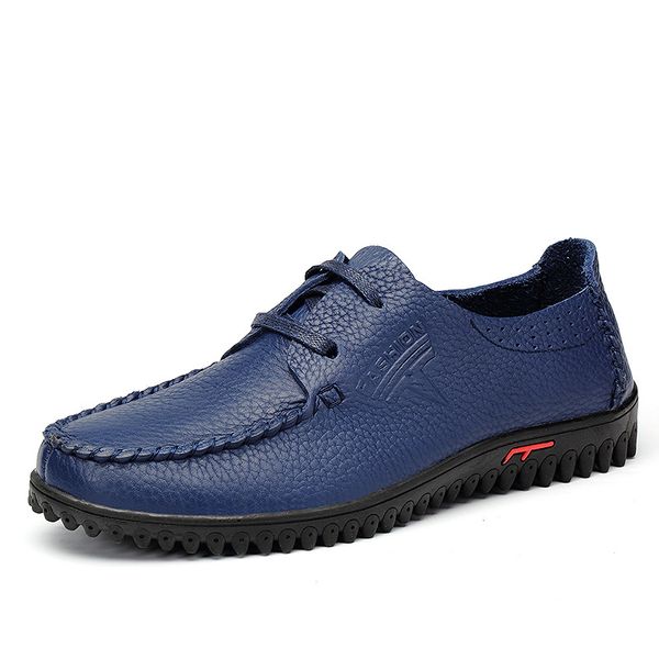 Satin Al Ust Sinif Inek Deri Mokasen El Yapimi Kucuk Boy Erkek Ayakkabi Buyuk Boy Erkekler Eglence Ayakkabi Dantel Up Hakiki Deri Erkek Tl186 98 Dhgate Comda