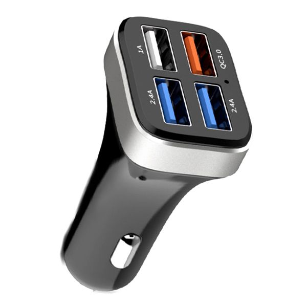 

2019 car charger fast charging 4 usb ports for smart phone vehicle accessories csl88
