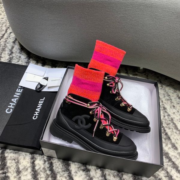 

fast delivery new luxury women's casual shoes fashion brand shoes autumn and winter socks women's boots holiday gifts platform tgb, Black