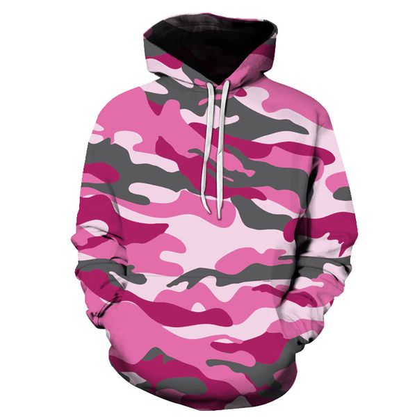 

fall camouflage print hoodie pull-on for men street casual camouflage training 3d children's hoodie sweatshirt, Black