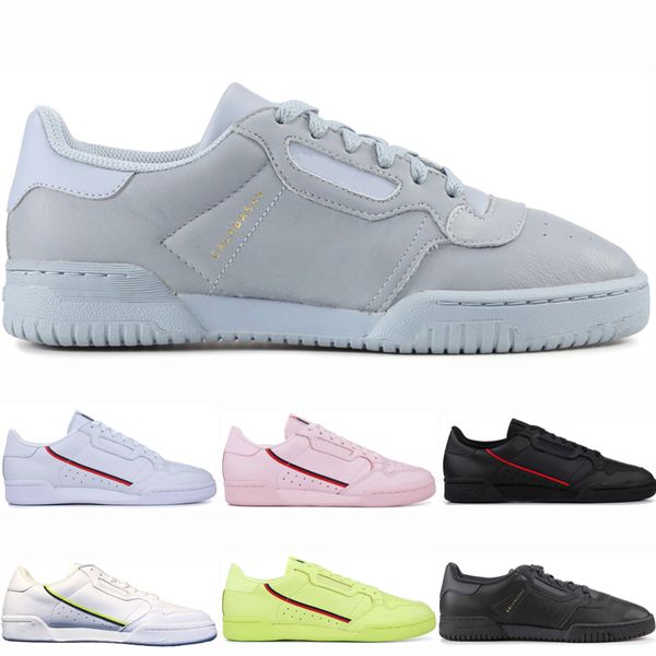 

Designer Men Calabasas Powerphase Grey Continental 80 Casual shoes Kanye West Aero blue Core black OG white pink Men women Trainer Sports