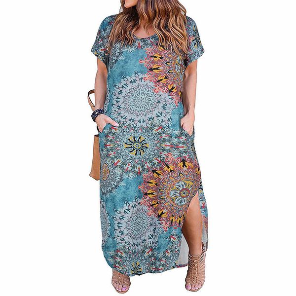 

дизайнер платья партии платья женщин с коротким рукавом передний карман сыпучие вскользь плюс размер 8xl 9xl асимметричный партия щелевая дл, Black;gray