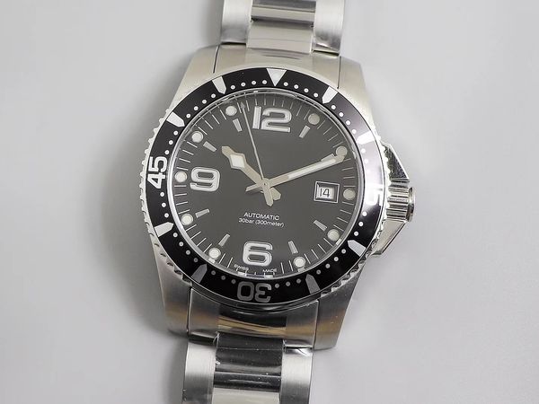 

ac diving series l3.741.4.96.6 wristwatch size 39x13mm seagull class 2824 automatic pin movement 316l fine steel watchband, Slivery;brown