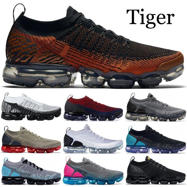 

2019 вязать 2.0 кроссовки Мужчины Женщины Тигр пакет Зебра черный белый металлик зол
