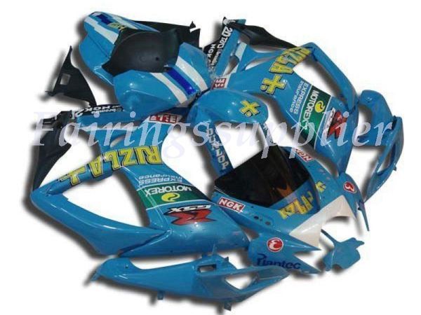 

new (injection molding) abs fairing kits fit for (suzuki gsxr 600-750) 2006 2007 gsx-r600 r750 k6 06 07 fairings set light blue