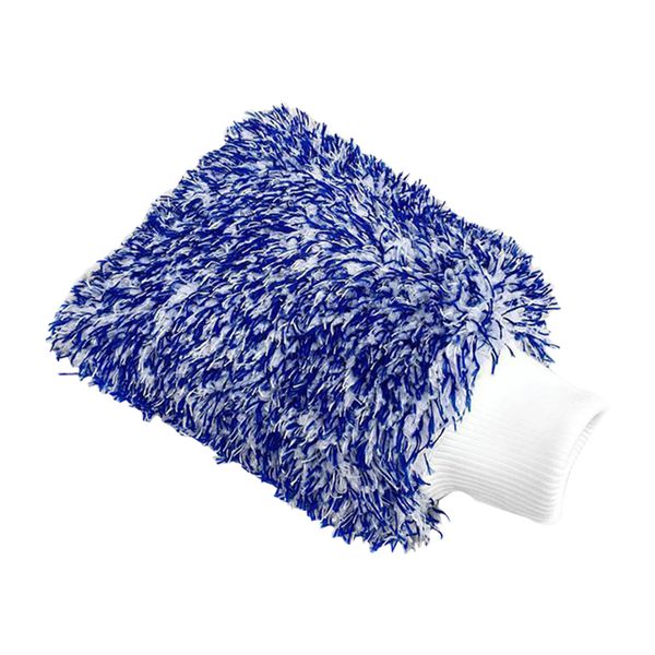 

high density double-sided cleaning soft car easy to dry cloth towel microfiber universal washing gloves auto wash